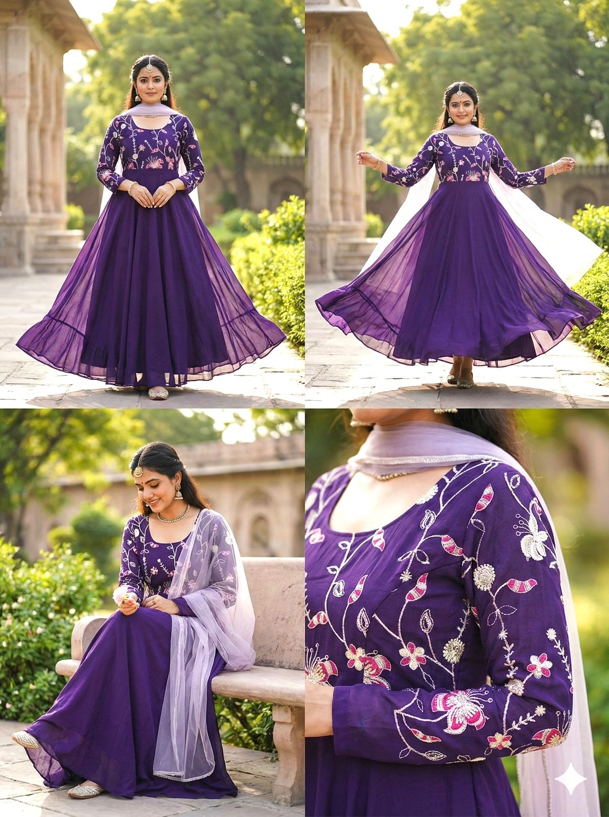 festive wear anarkali gown